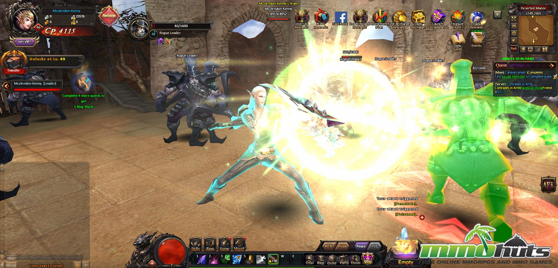 Nidia is a 3D Free-to-play Browser-Based BB, Role-Playing MMO Game MMORPG.