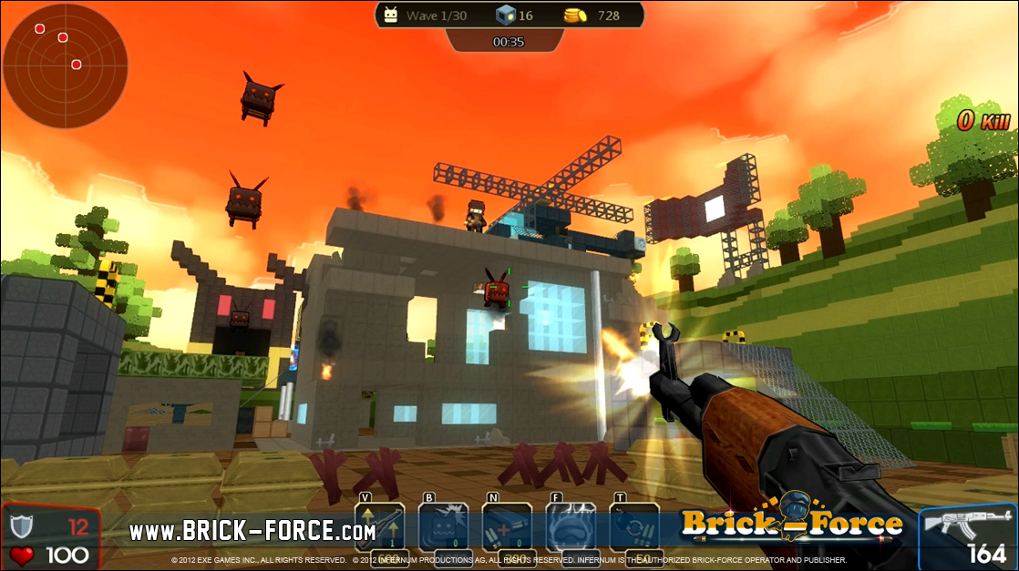 Android functionality in the upcoming Minecraft/FPS mash-up Brick Force -  Droid Gamers