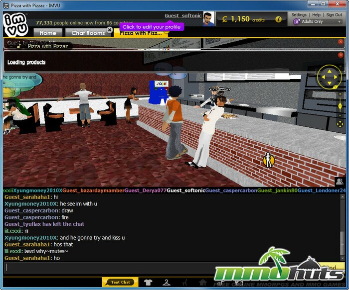 IMVU jogo MMO gratuito