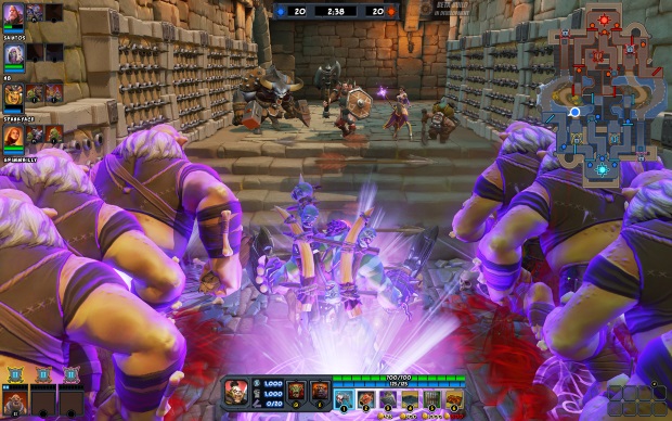 OMDU Preview Event Screenshot, Bloodspike pushing out