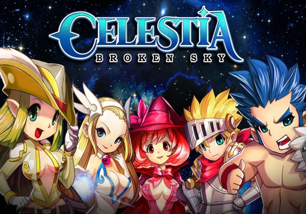 Celestia Broken Sky Game Banner