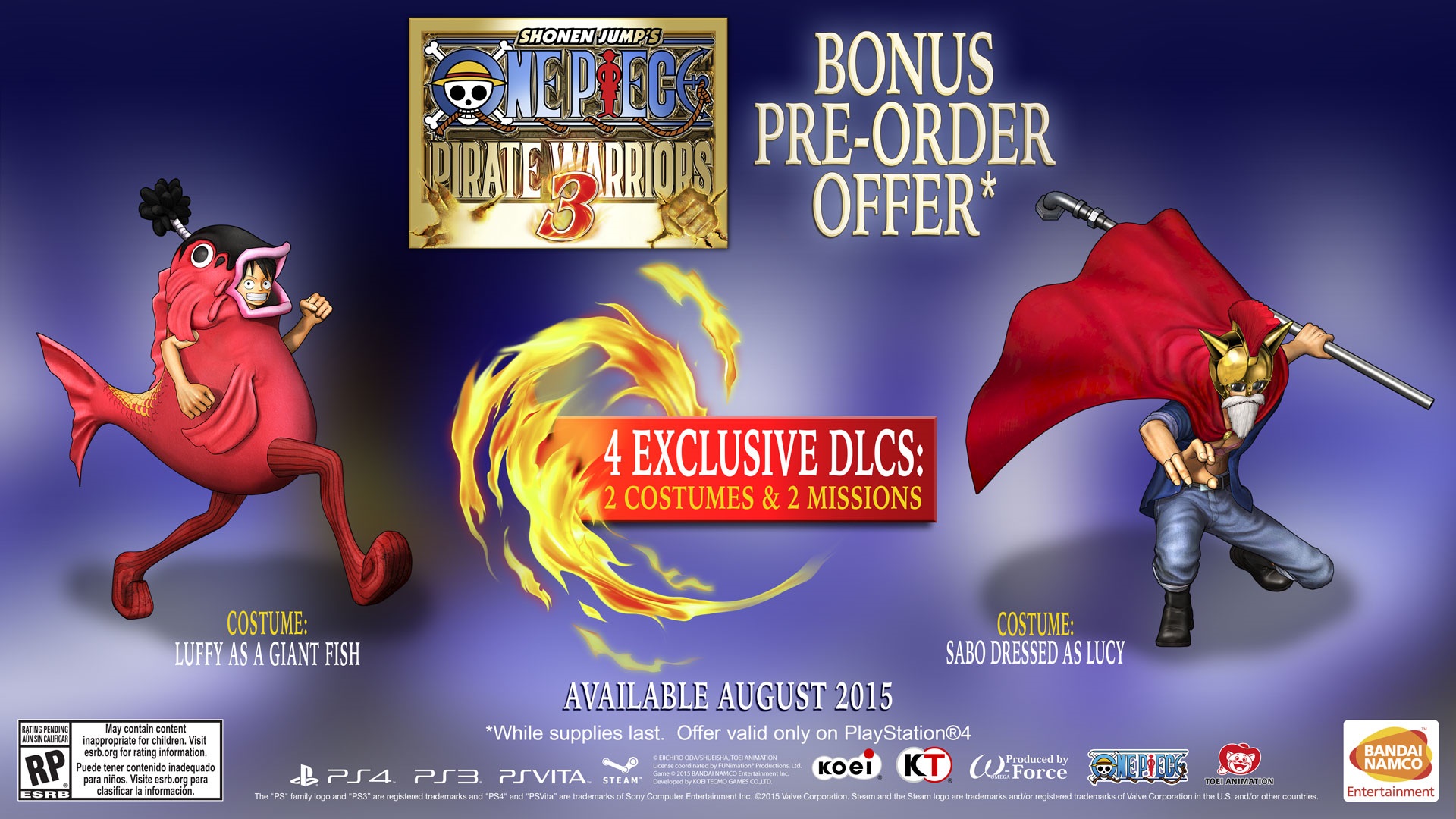 One Piece: Pirate Warriors 3 Trailer and Pre-Order Offer Revealed Post Header