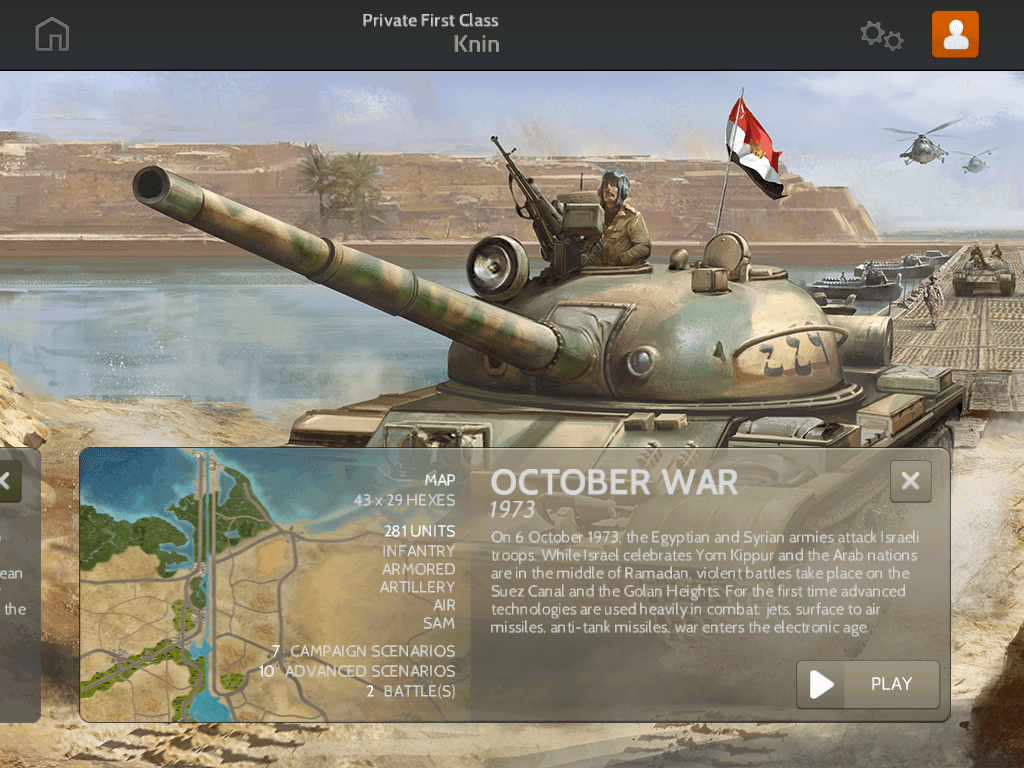 Wars and Battles Unlocks October War 1973 Campaign news header