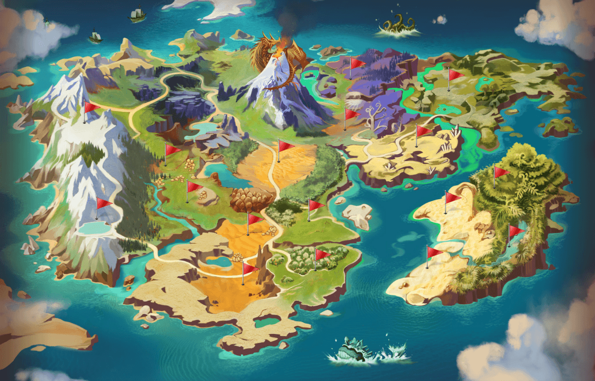 Dragomon Hunter Unveils Its Plete World Map