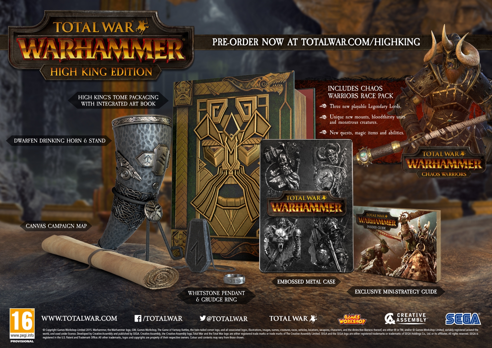 Total War: Warhammer Release Date, Pre-Order and High King Edition Revealed news header