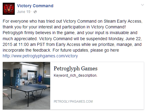 victory command shut down