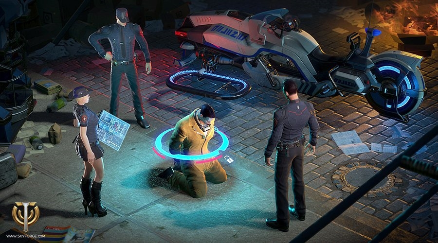 Battle Crime in the new Skyforge Law and Order Event news header