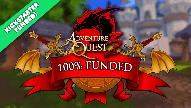 AdventureQuest 3D Fully Funded & Greenlit news header