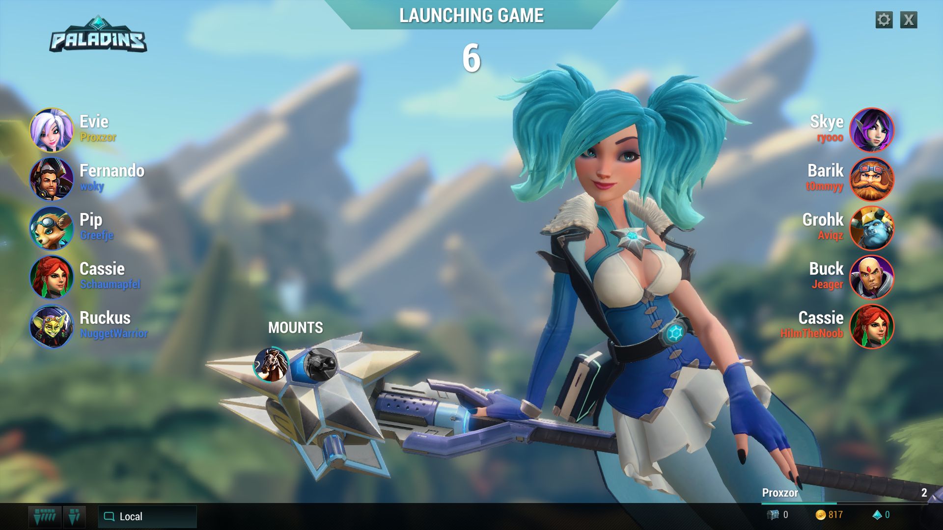 Paladins Evie Impressions