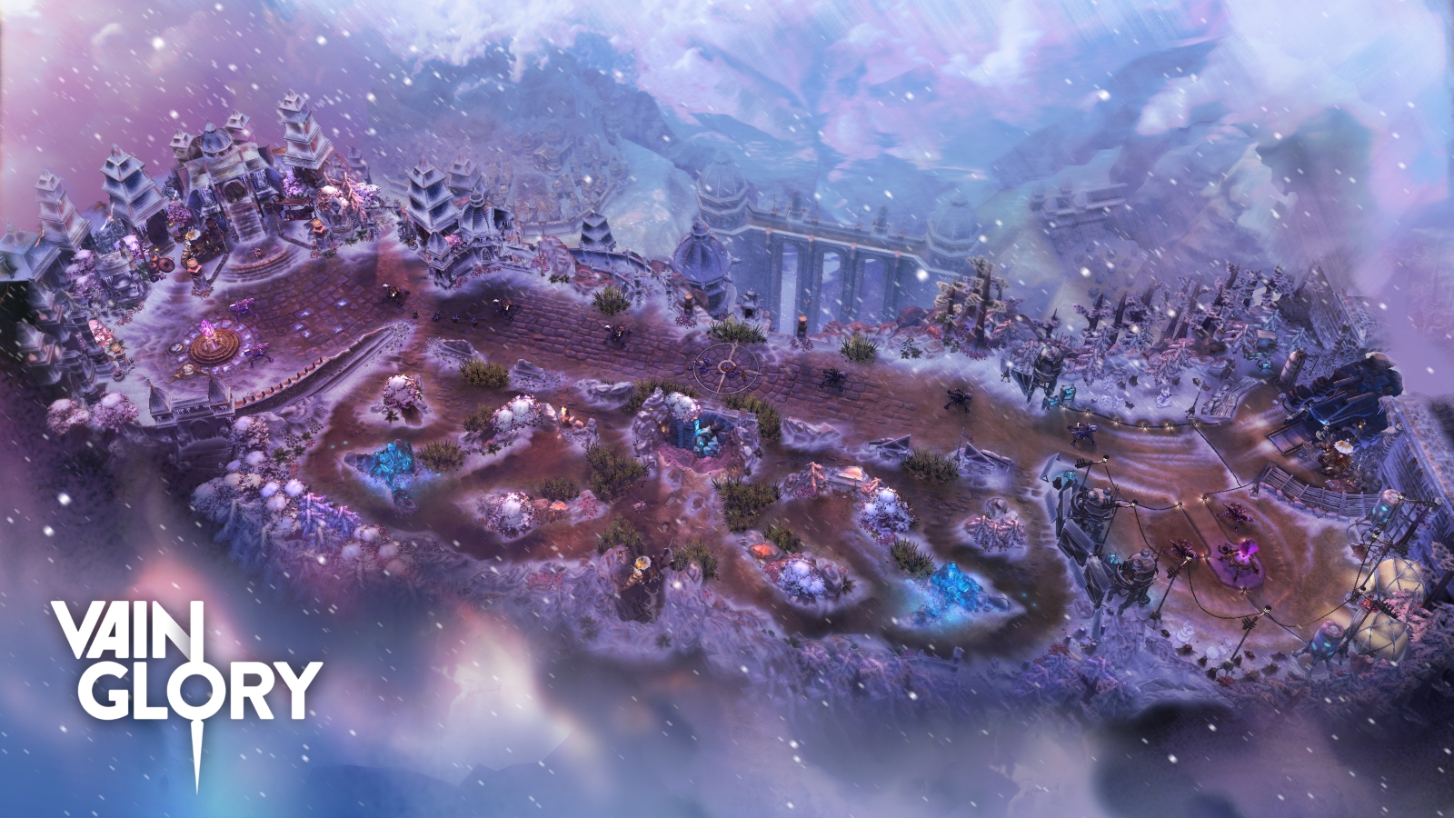 Vainglory Winter Map - Halcyon Fold Overview