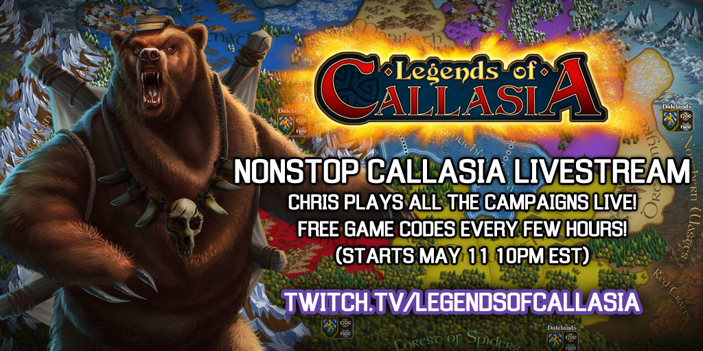 Nonstop Callasia Livestream and Giveaway starts May 11
