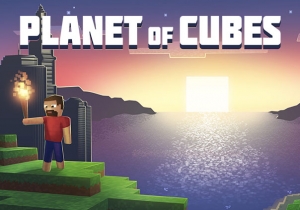 Planet of Cubes Game Banner