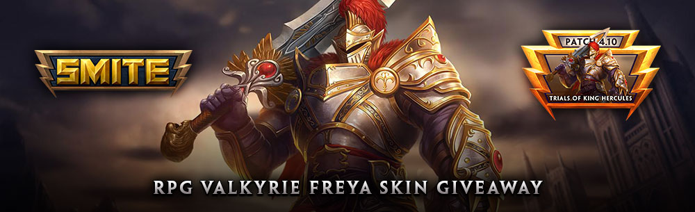 SMITE Trial of King Hercules - Valkyrie Freya Skin Giveaway