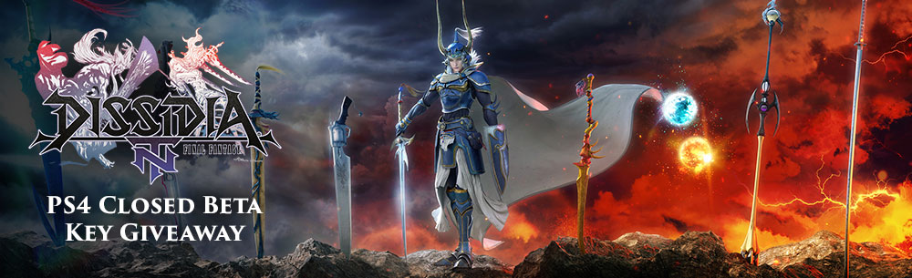 Dissidia Final Fantasy NT Closed Beta Key Giveaway Banner