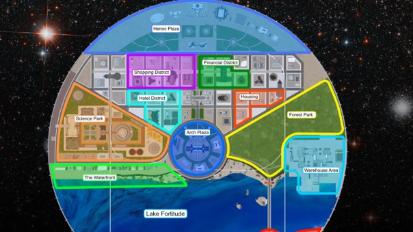 City of Heroes - Apotheosis City Map