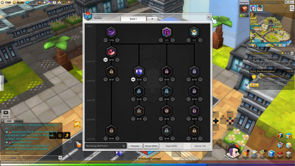 maplestory classes that use multiple skills for bossing