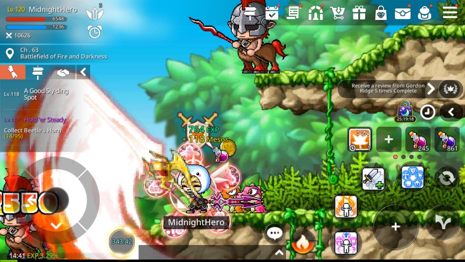 MapleStory M Hero Gameplay Screenshot