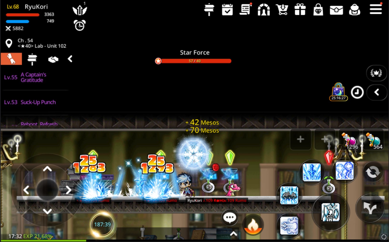 MapleStory M Arch Mage Gameplay Screenshot