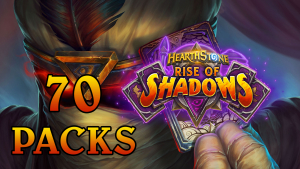 Jason sat down to open up 70 Hearthstone Rise of Shadows booster packs!